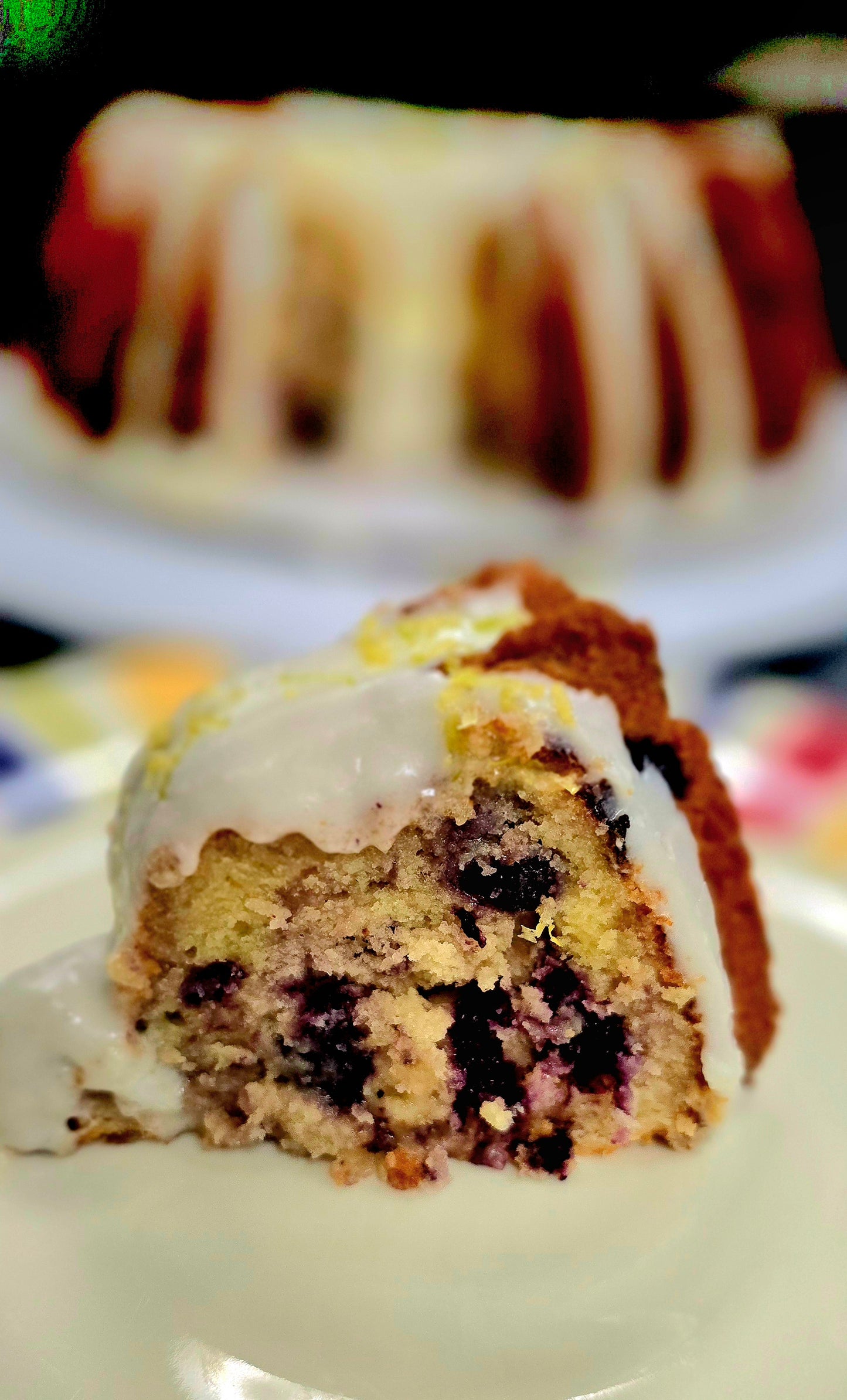 Lemon Blueberry Rum Cake