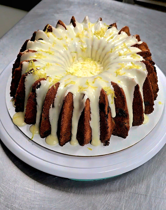 Lemon Blueberry Rum Cake